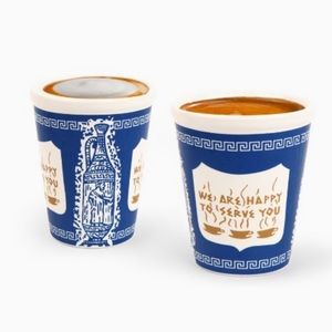 KIKKERLAND Porcelain Espresso Shot Cups (Set of 2)